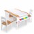 Melissa & Doug Wooden Art Table & Chairs Set Perspective: bottom