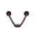 Spectrum Stratford Wall Mount Double Hook - Bronze Perspective: bottom