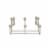 Spectrum Windsor Over-the-Door 3-Hook Rack - Satin Nickel Perspective: bottom