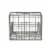 Spectrum Vintage Storage Bin with Shelf Wall Mount - Gray Perspective: bottom