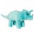 Manhattan Toy Spike Velveteen Triceratops Dinosaur Stuffed Animal, 9.5" Perspective: bottom