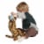 Manhattan Toy Loki Leopard Stuffed Animal Cat with Magnetic Front Paws and Magnetic Mouse Perspective: bottom