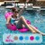TRC Recreation Folding Baja Chair Swimming Pool Float Armchair, Flamingo Pink Perspective: bottom