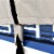Budge Sportsman 300 Denier Gray V-Hull Fishing Boat Cover Perspective: bottom