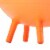 Gaiam Tune Out Stay N Play Ball - Orange Perspective: bottom