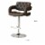 Comfortable Adjustable Height Barstool, Brown- Saltoro Sherpi Perspective: bottom