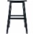 Winsome Wood Saddle Seat Bar Stool - Black Perspective: bottom
