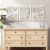 Madison Park Coastal Rice Paper Framed Shadow Box 3 Piece Set with Off White Perspective: bottom