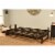 Kodiak Furniture Aspen  Solid Wood Futon Frame in Reclaim Mocha/Brown Perspective: bottom