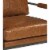 Ashley Peacemaker Faux Leather Accent Chair in Brown Perspective: bottom