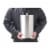 Maxam Stainless Steel Flask Extra Large Drinking Flask Polished Silver 1 Gallon Capacity Perspective: bottom