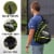 Franklin Pickeball U.S. Open Sling Bag - Black / Green Perspective: bottom