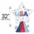 USA Bursts Oversized Helium Filled Balloon Perspective: bottom