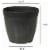 Novelty Dolce Round Planter - Black Perspective: bottom
