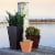 Novelty Artstone 10 x 9.81 in. Mint Resin & Stone Powder Ella Flower Pot Perspective: bottom