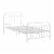 Novogratz Bright Pop Twin Metal Bed in White Perspective: bottom