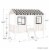 Little Seeds Rowan Valley Forest Twin Loft Bed in Black & White Perspective: bottom