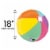 Summer Beach Ball Helium Filled Balloon Perspective: bottom
