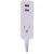 Cordinate Extension Cord, 10Ft 1Outlet 2USB 2.4A Surge Gry/Wht Perspective: bottom