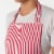 Now Designs Red Stripe Unisex Kitchen Apron with Adjustable Strap Perspective: bottom