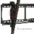 Atlantic Large Titling TV Wall Mount for 37  - 84  in Matte Black Perspective: bottom