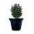 HC Companies Terrazzo Round Planter Pot - Black Perspective: bottom