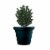 HC Companies Terrazzo Round Planter Pot - Black Perspective: bottom