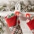 HERSHEY'S HERSHEY-ETS Candy Coated Milk Chocolate Christmas Candy Plastic Cane Perspective: bottom
