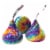HERSHEY’S KISSES Milk Chocolate Candy with Tie Dye Foils Perspective: bottom
