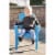 Adams Manufacturing Kid's Adirondack Stacking Chair, Pool Blue Perspective: bottom