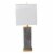 SEI Furniture Lavano Table Lamp with Shade in Black/White/Gold Perspective: bottom