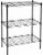 Whitmor Supreme 3-Tier Shelving - Black Perspective: bottom