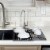 Grand Fusion Over Sink Roll-Up Dish Drying Rack with Silicone Drip Tray, Gray Perspective: bottom