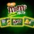 M&M'S Peanut Milk Chocolate Glow In The Dark Fun Size Halloween Candy Trick or Treat Packs Perspective: bottom