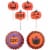 Holiday Home Halloween Pumpkin Cups and Picks Perspective: bottom