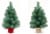 Holiday Home Mini Christmas Tree with Burlap - Assorted Perspective: bottom