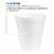 Dart Disposable Insulated Drinking Cup White Styrofoam 6 oz. 25 Ct 6J6 Perspective: bottom