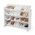 Humble Crew Cambridge Toy Storage Organizer with Storage Bins - White Perspective: bottom