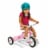Radio Flyer 34GX Kids Classic Steel Framed Tricycle with Handlebar Bell, Pink Perspective: bottom