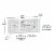 Sauder Edge Water Chalked Chestnut Entertainment Credenza Perspective: bottom