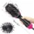 Renewgoo Hot Air Hair Straighten Curl Styling Dryer Comb Blower Brush, Pink Perspective: bottom