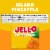 Jell-O Island Pineapple Artificially Flavored Gelatin Dessert Mix, Box Perspective: bottom