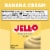 Jell-O Banana Cream Artificially Flavored Instant Pudding & Pie Filling Mix Box Perspective: bottom
