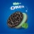 Oreo Mint Flavored Creme Chocolate Sandwich Cookies Family Size Perspective: bottom