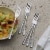 Towle Living Forged Olivia Flatware Set Perspective: bottom
