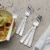 Towle Living Satin Balance Dinner Forks Perspective: bottom