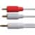 Jensen 3 Ft. White Stereo Audio Cable JAH745V Perspective: bottom