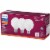 Philips 3.8-Watt (40-Watt) Medium Base Globe G25 LED Light Bulbs Perspective: bottom