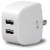 iLive AC to Dual White USB Wall Charger Perspective: bottom