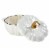 Mason Craft and More White Enameled 2 Quart Cast Iron Pumpkin Dutch Oven Perspective: bottom